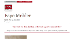 Desktop Screenshot of espe-moebler.dk