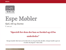 Tablet Screenshot of espe-moebler.dk